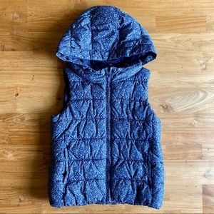 GAP 10Y Girls’ Blue Puffy Vest with Hood